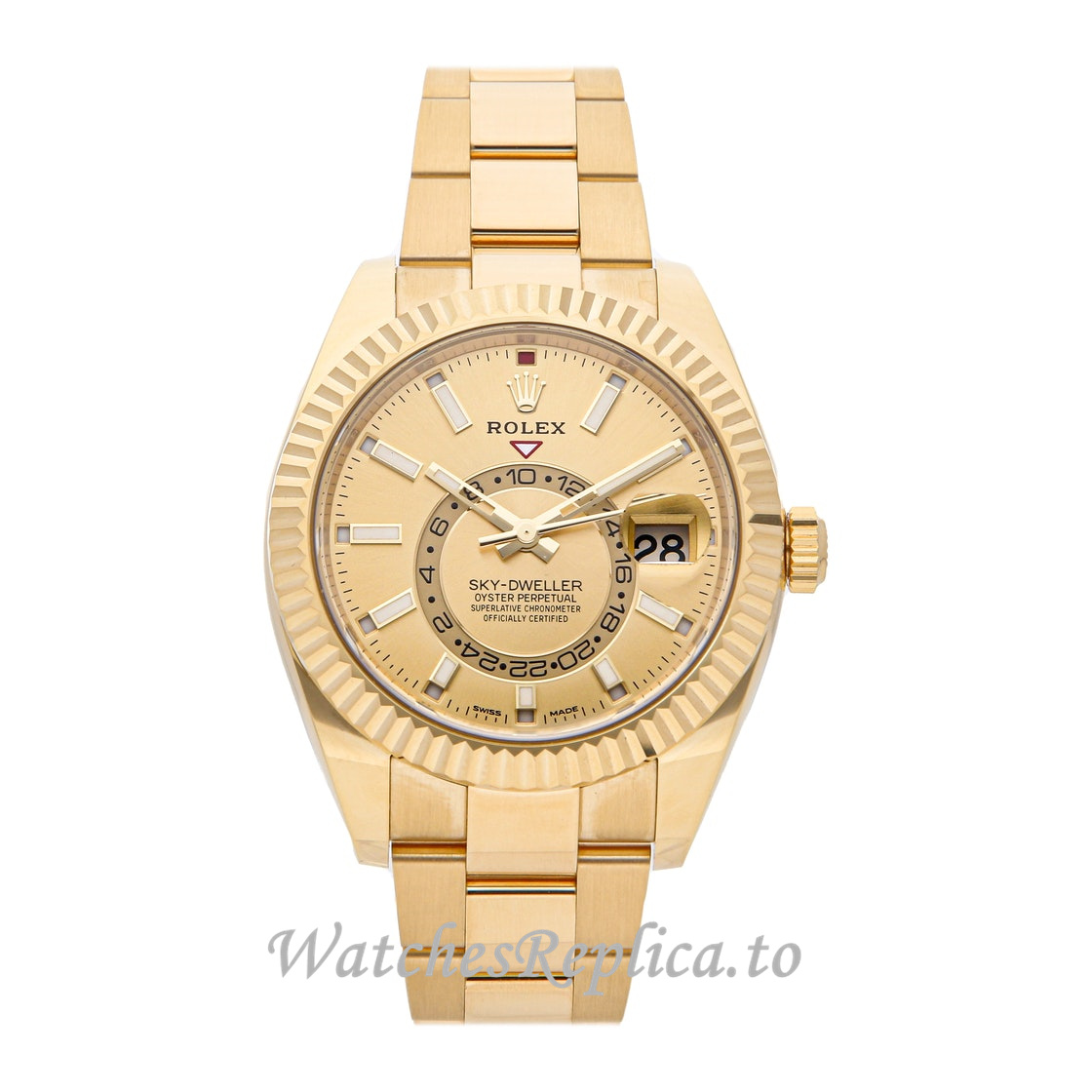 Replica Rolex Sky Dweller 326938 0003 42MM Mens Watch - WatchesReplica.is