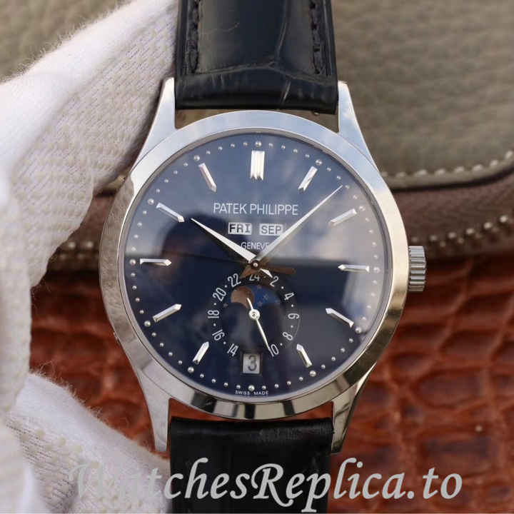 Patek Philippe Replica Complications 5396 Leather strap 38.5MM - WatchesReplica.is
