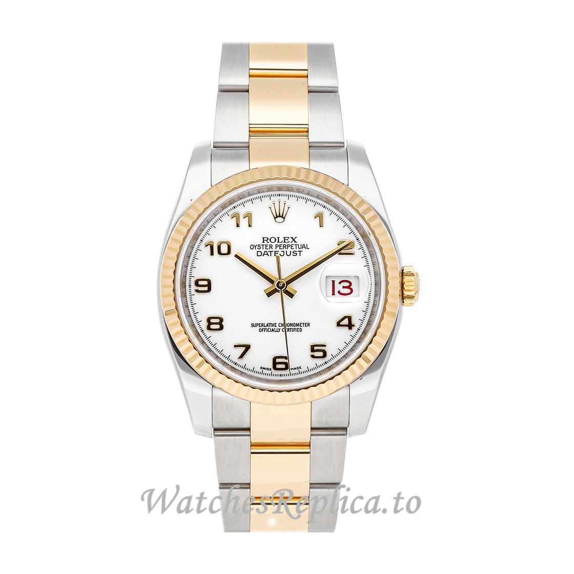 Replica Rolex Datejust 116233 36MM White Dial Mens Watch - WatchesReplica.is
