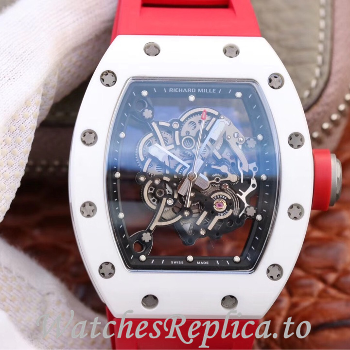Richard Mille Replica RM055 Rubber strap 50MM - WatchesReplica.is
