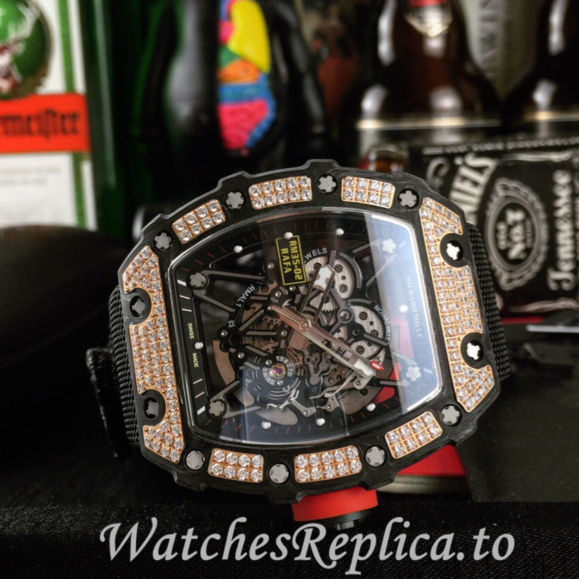 Richard Mille Replica RM035-02 Canvas strap 50MM - WatchesReplica.is