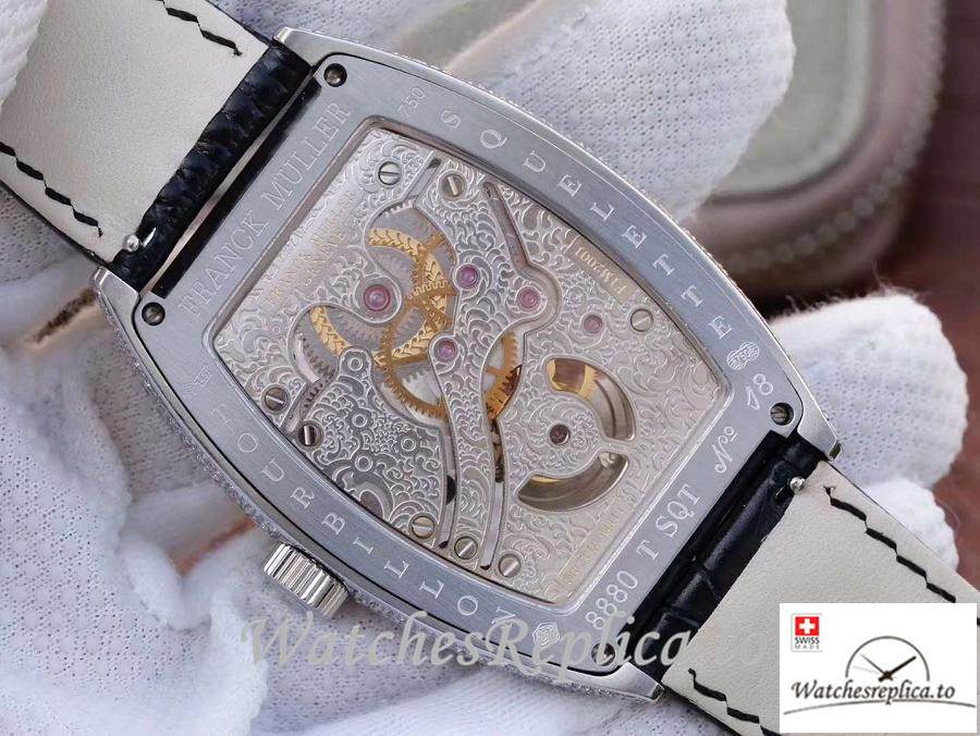 Swiss Franck Muller Crazy Color Dreams Tourbillon Replica Diamonds Bezel 39.5 MM×55.3 MM - WatchesReplica.is