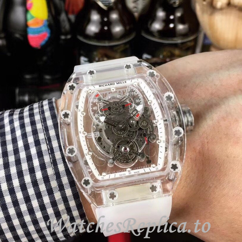Richard Mille Replica RM011-FM Rubber strap 50MM - WatchesReplica.is