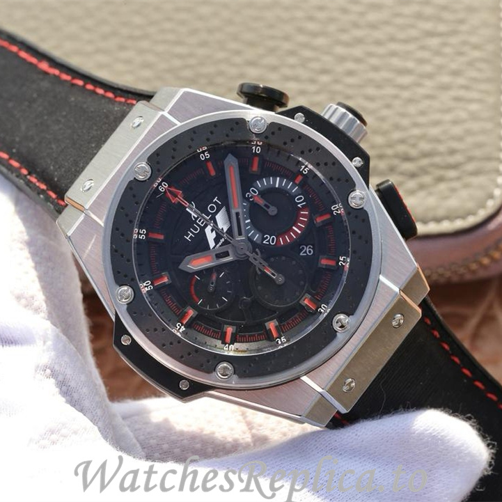 Hublot Replica F1 KING POWER Leather strap 48MM - WatchesReplica.is