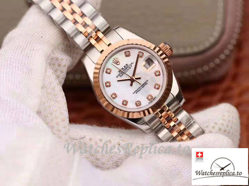 Swiss Rolex Datejust Replica 19968 White Dial 28MM - WatchesReplica.is