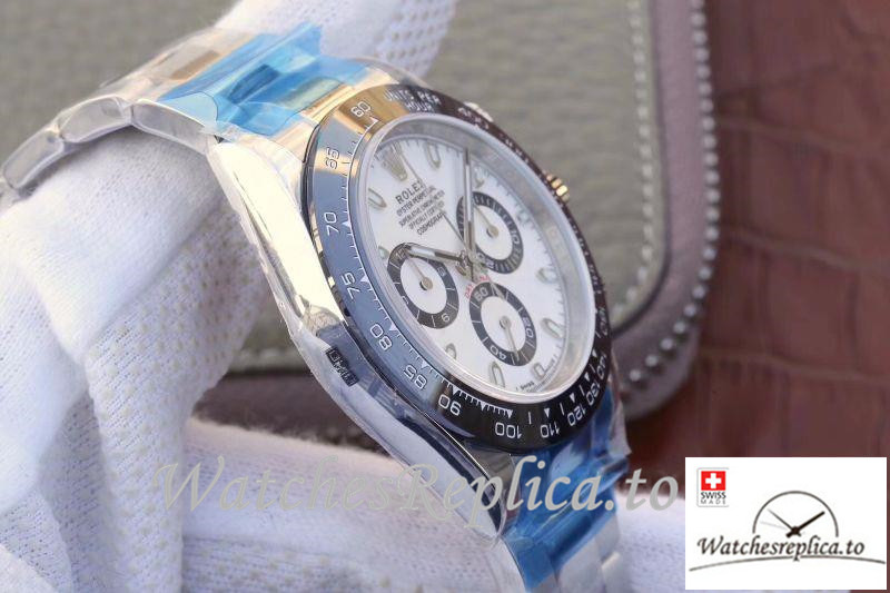 Swiss Rolex Daytona Cosmograph Replica 116500LN 001 Silver Strap 40MM - WatchesReplica.is