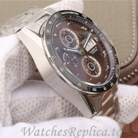 Tag Heuer Replica Carrera Stainless steel strap 43MM - WatchesReplica.is