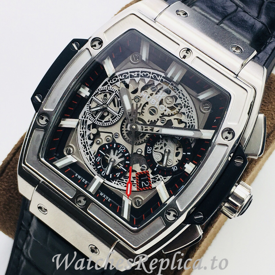 Hublot Replica SPIRIT OF BIG BANG Leather strap 42MM - WatchesReplica.is