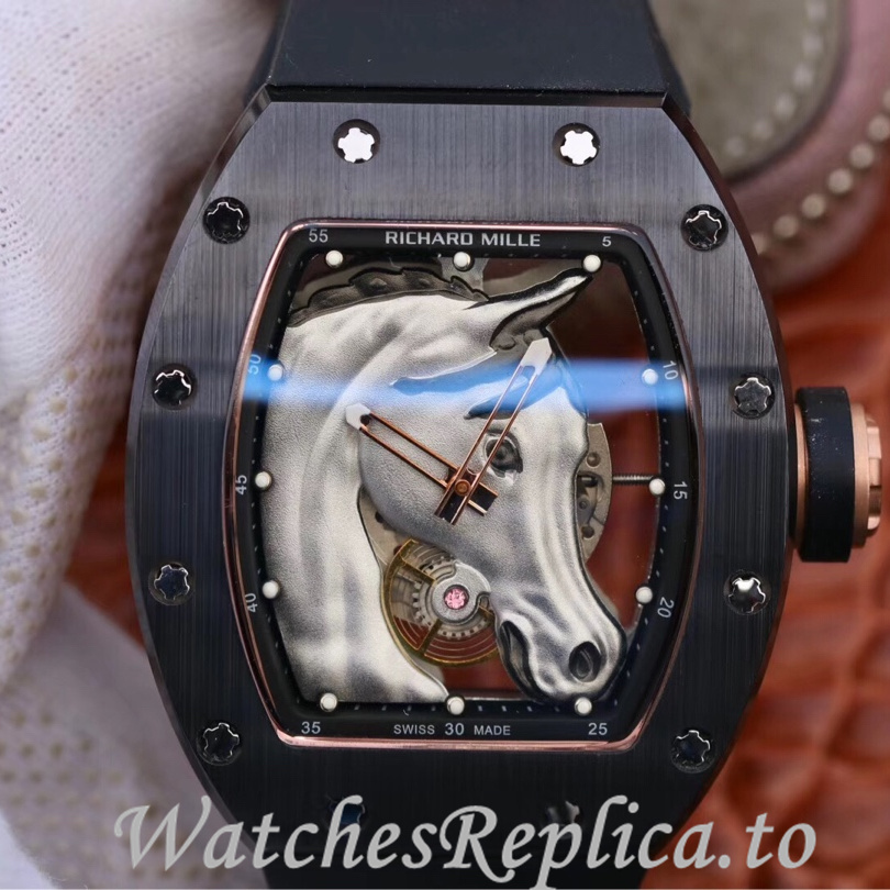 Richard Mille Replica RM52-02 Rubber strap 50MM - WatchesReplica.is