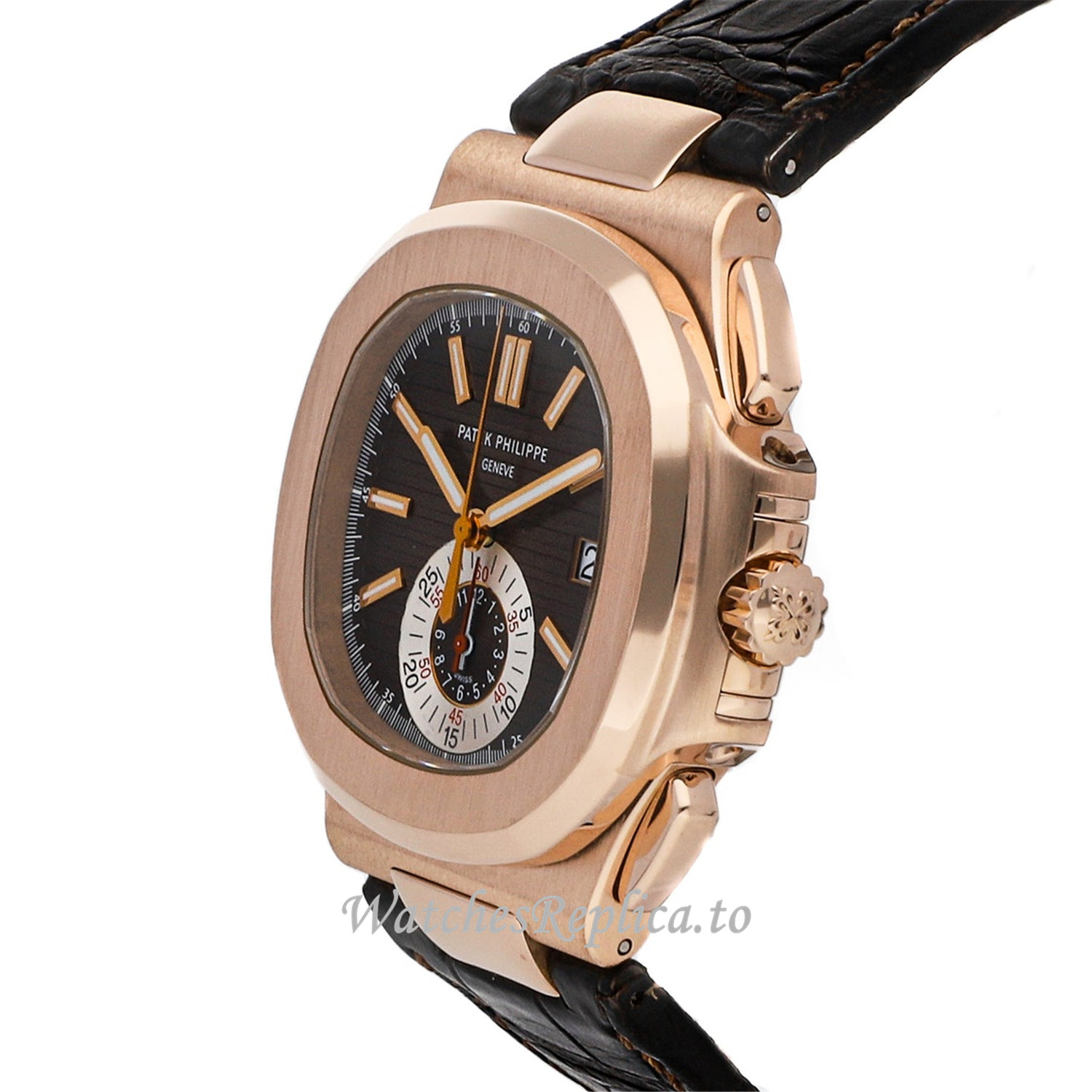 Patek Philippe Nautilus Replica Watch 5980R-001 40MM - WatchesReplica.is