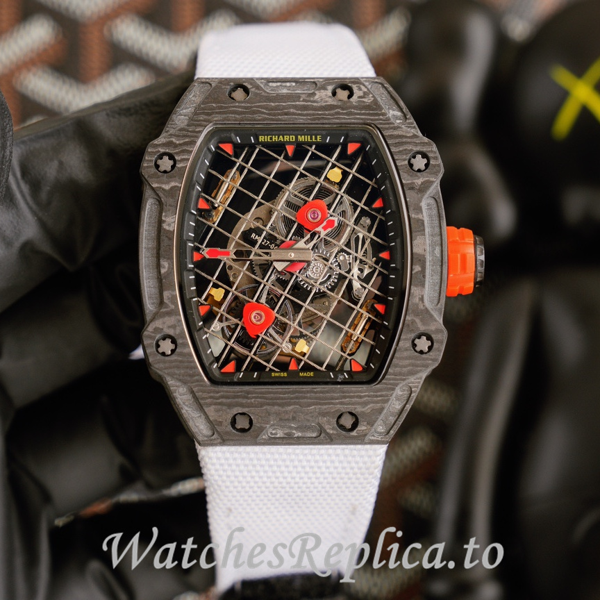 Richard Mille Replica RM27-04 Canvas strap 47.25x38.4MM - WatchesReplica.is