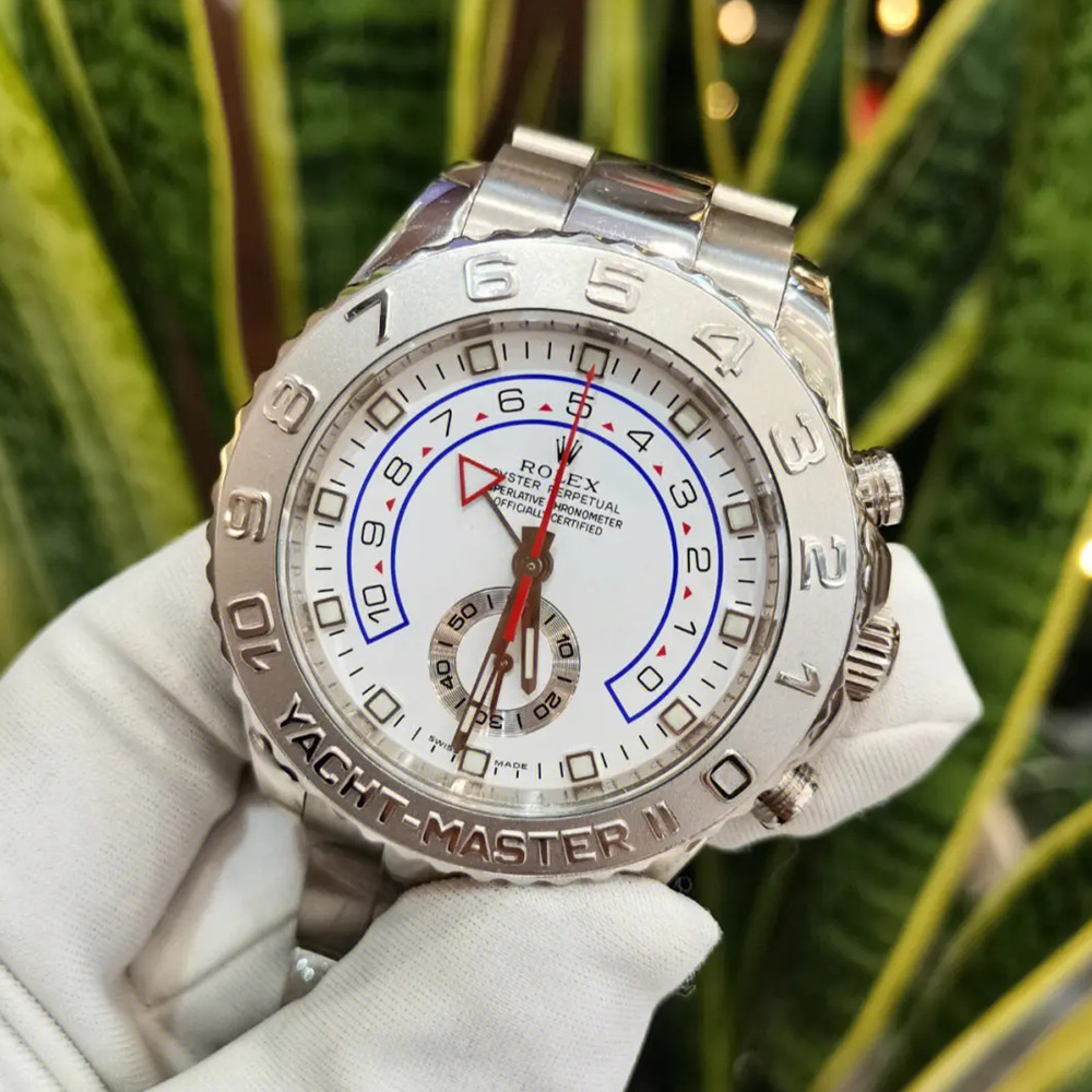 Rolex Yacht-Master II White Dial 116689 - WatchesReplica.is