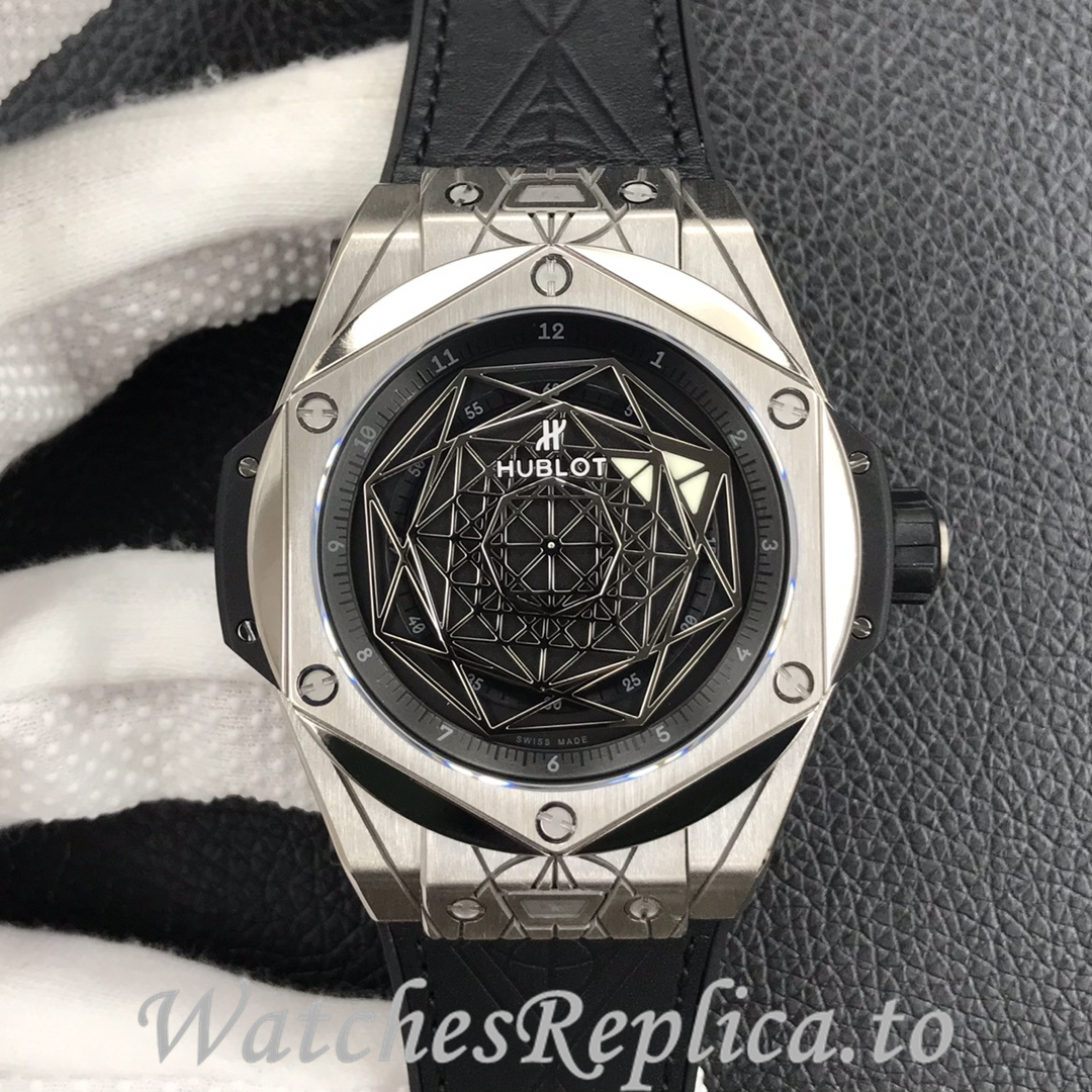 Hublot Replica Big Bang Series Tattoo Rubber strap 45MM - WatchesReplica.is