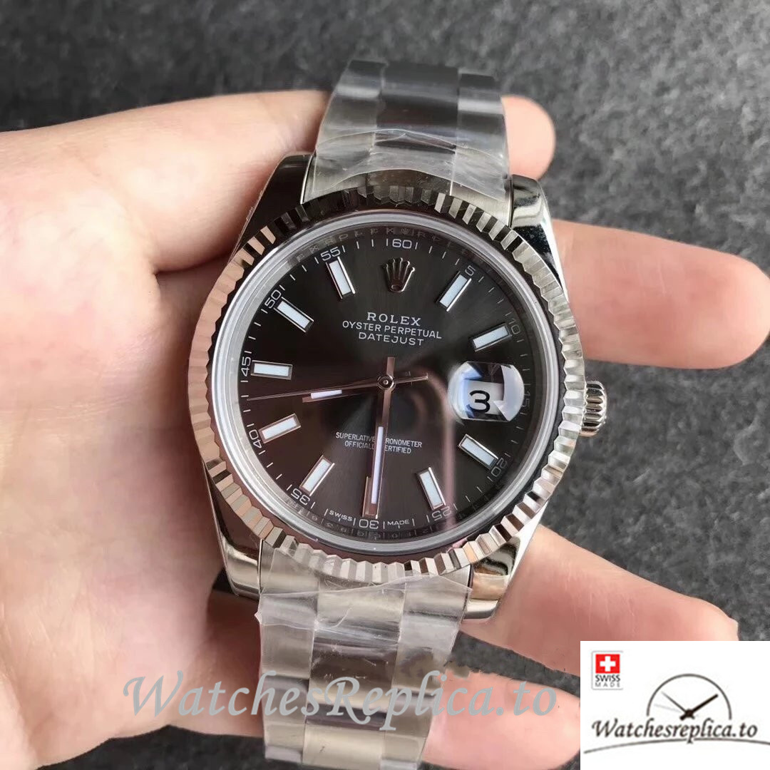 Swiss Rolex Datejust Replica 116234 Stainless steel strap 36MM - WatchesReplica.is