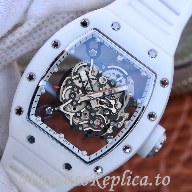 Richard Mille Replica RM055 Rubber strap 50MM - WatchesReplica.is
