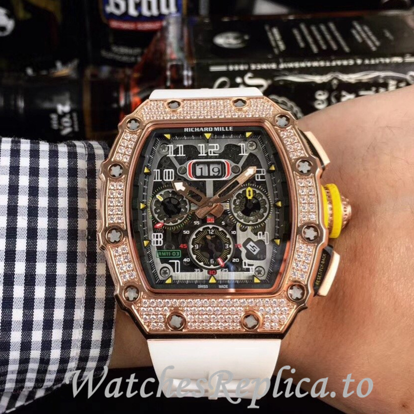 Richard Mille Replica RM11-03 Rubber strap 50MM - WatchesReplica.is