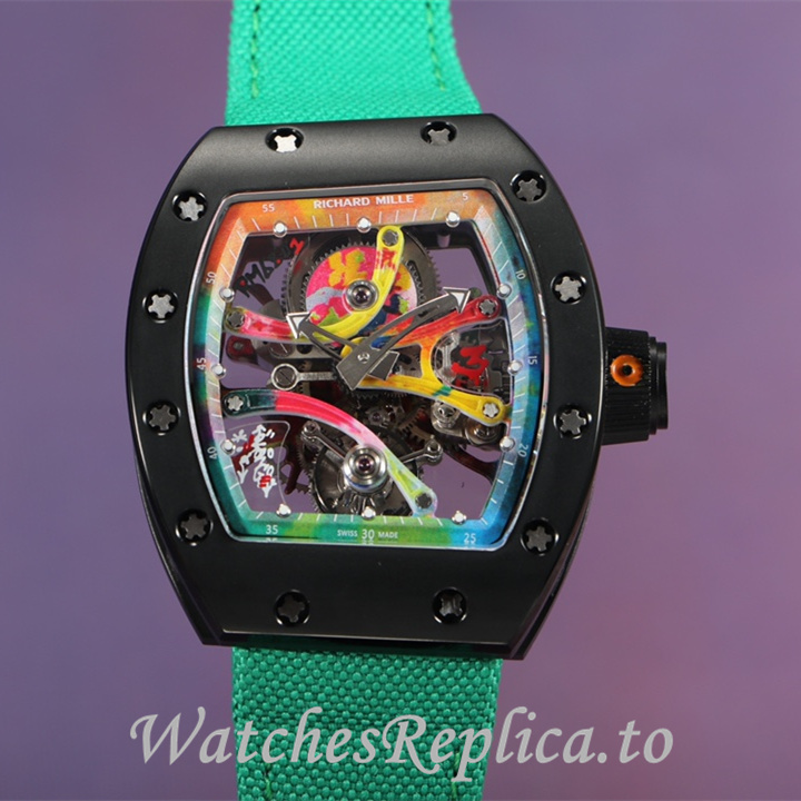 Richard Mille Replica RM68-01 Canvas strap 51MM - WatchesReplica.is