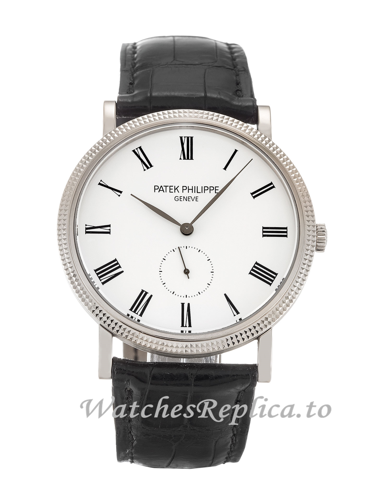 Patek Philippe Calatrava White Dial 5119G 36 MM - WatchesReplica.is
