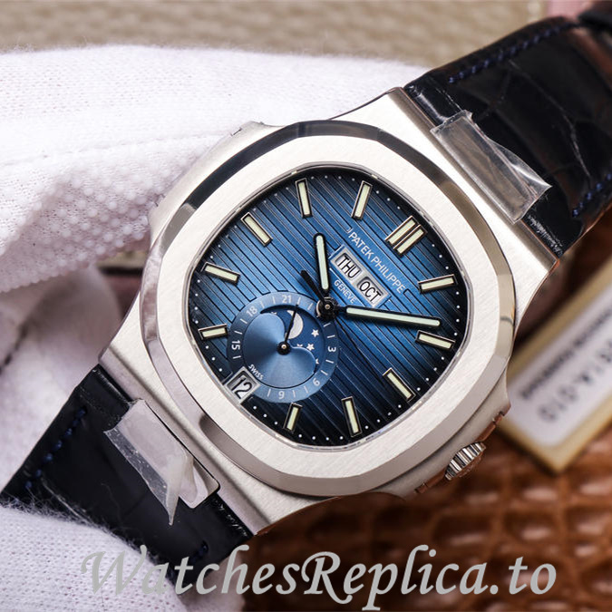 Patek Philippe Replica Nautilus 5726 Leather strap 40.5MM - WatchesReplica.is
