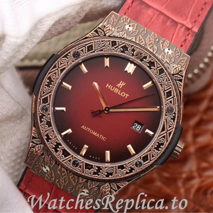 Hublot Replica Classic Fusion Series Leather strap 45MM - WatchesReplica.is