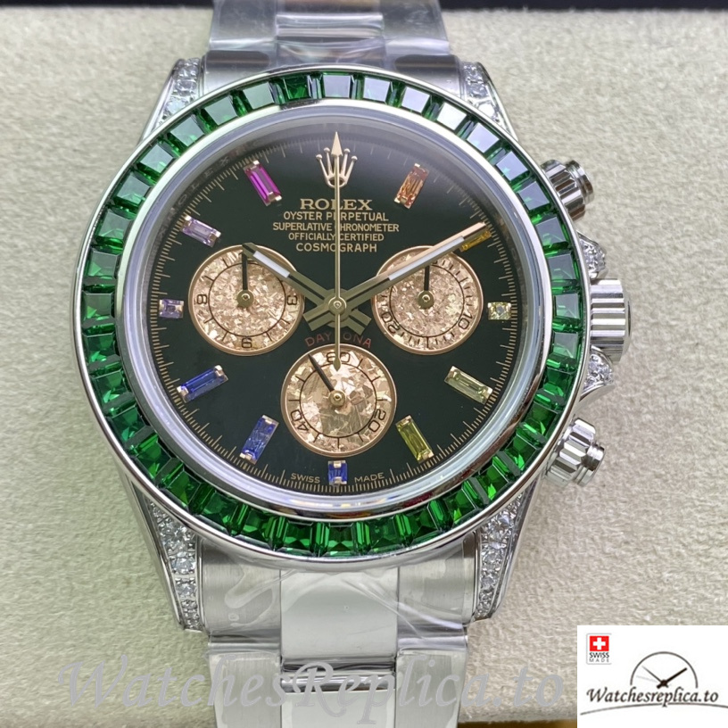 Swiss Rolex Daytona 116598RBOW Replica Stainless steel strap 40MM - WatchesReplica.is