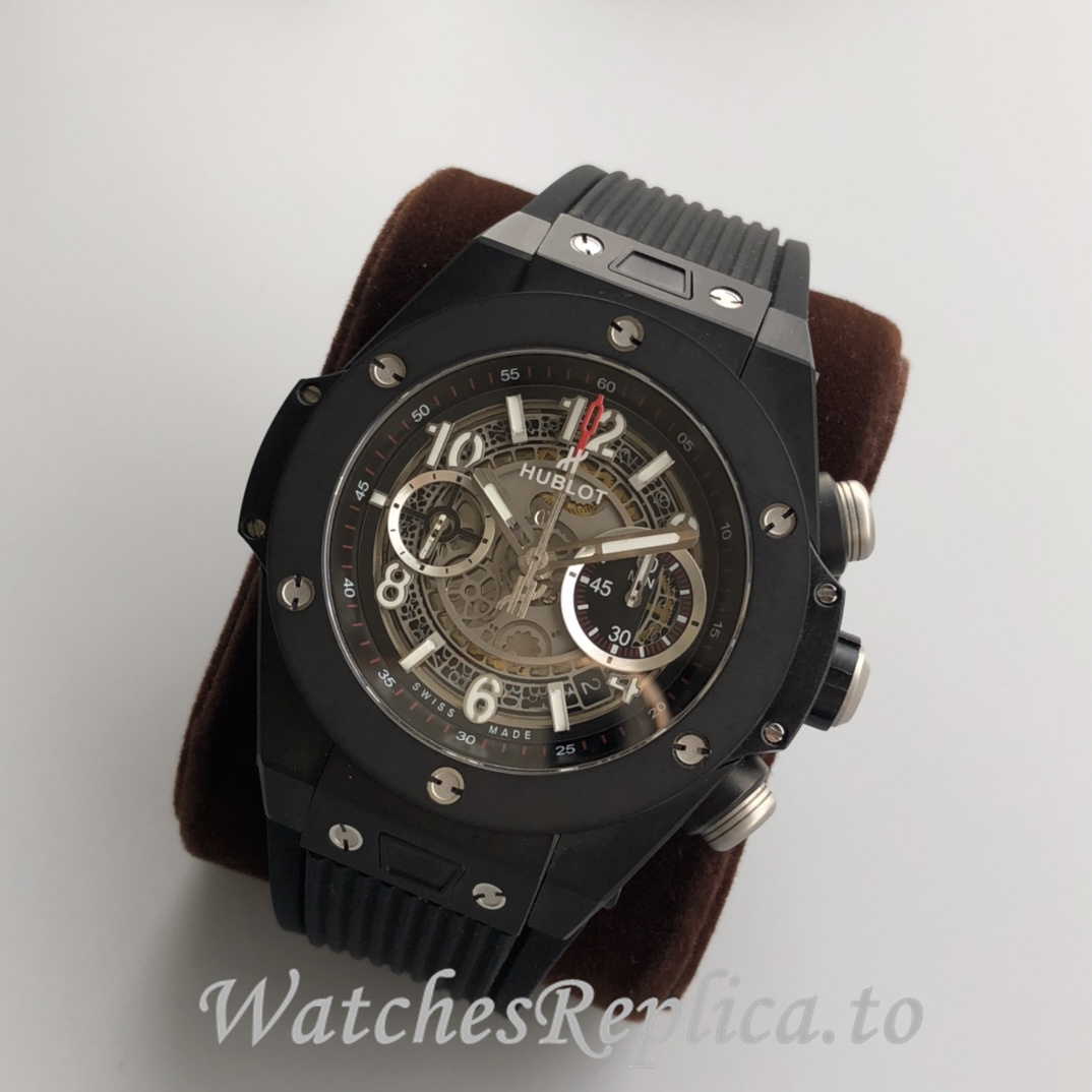 Hublot Replica Big Bang Gypsophila Chronograph v2 Rubber strap 45MM - WatchesReplica.is