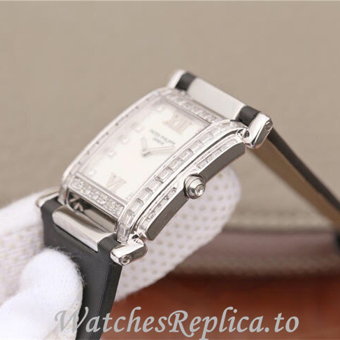 Patek Philippe Replica Twenty-4 Leather strap 30MM - WatchesReplica.is