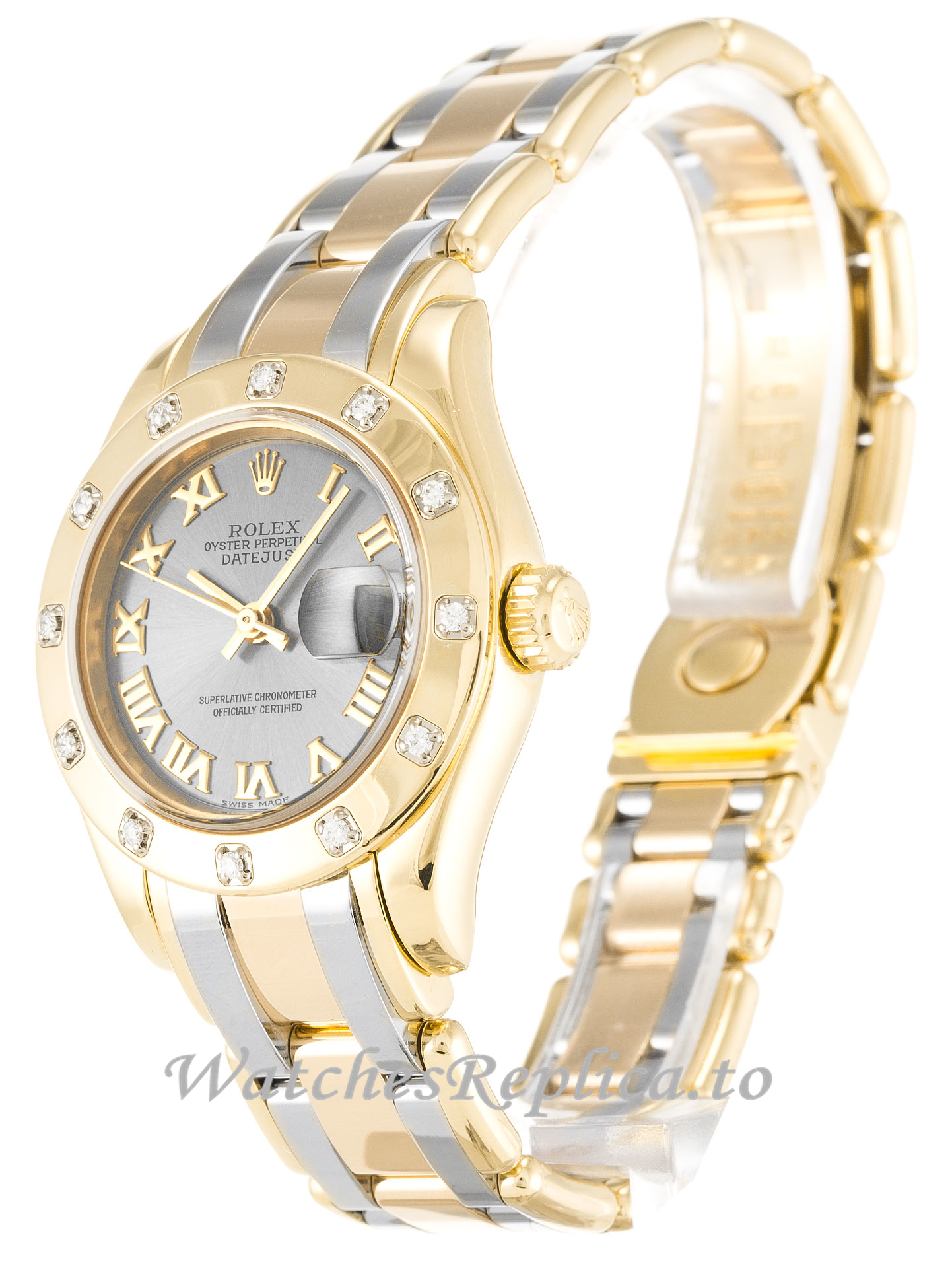 Rolex Pearlmaster Rhodium Dial 80318 - WatchesReplica.is