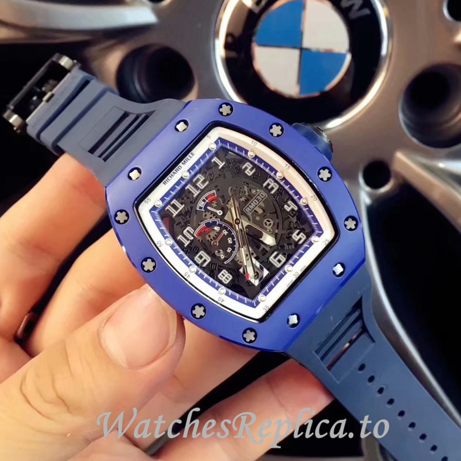Richard Mille Replica RM030 Rubber strap 50MM - WatchesReplica.is