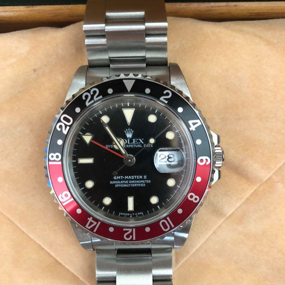 Rolex GMT Master Black Dial II 16710 - WatchesReplica.is