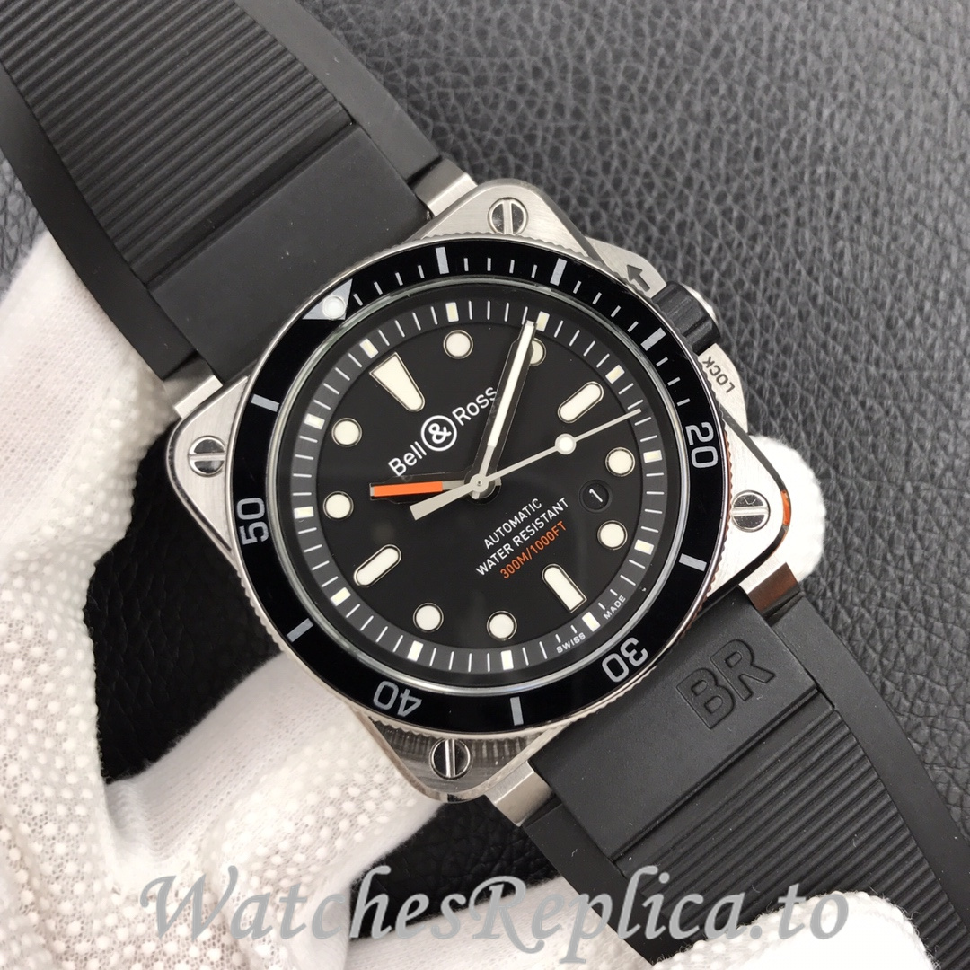 Bell Ross Replica BR 03 BR03-94 Rubber strap 42MM - WatchesReplica.is