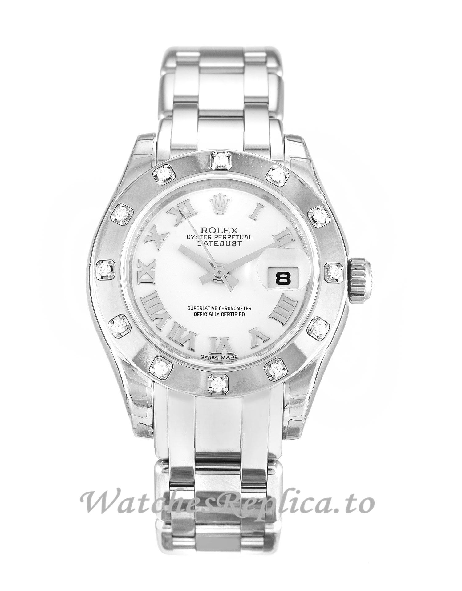 Rolex Pearlmaster White Dial 80319 - WatchesReplica.is