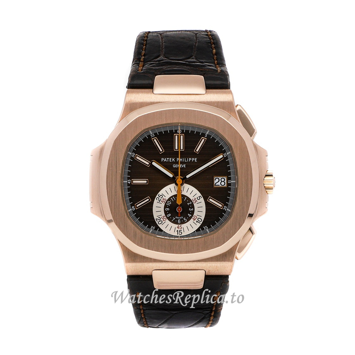 Patek Philippe Nautilus Replica Watch 5980R-001 40MM - WatchesReplica.is