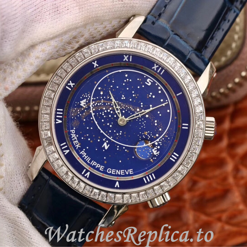 Patek Philippe Replica Complications 5102 Leather strap 43MM - WatchesReplica.is