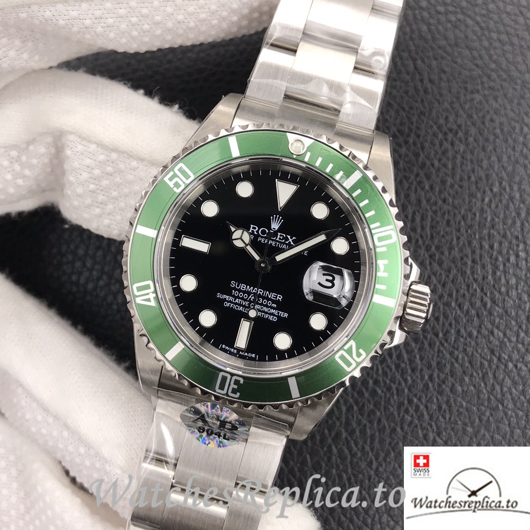 Swiss Rolex Submariner 116610 Replica Stainless steel strap 40MM - WatchesReplica.is