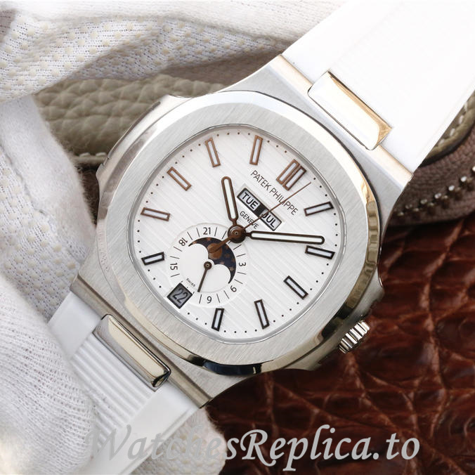 Patek Philippe Replica Nautilus 5726 Rubber strap 40.5MM - WatchesReplica.is