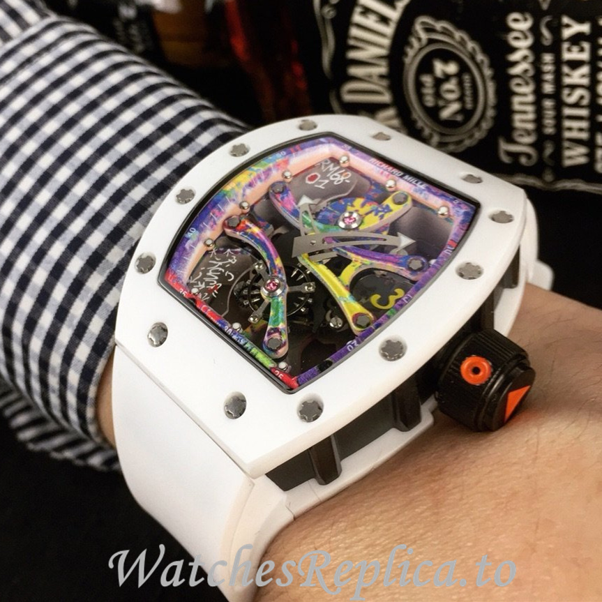 Richard Mille Replica RM68-01 Rubber strap 50MM - WatchesReplica.is