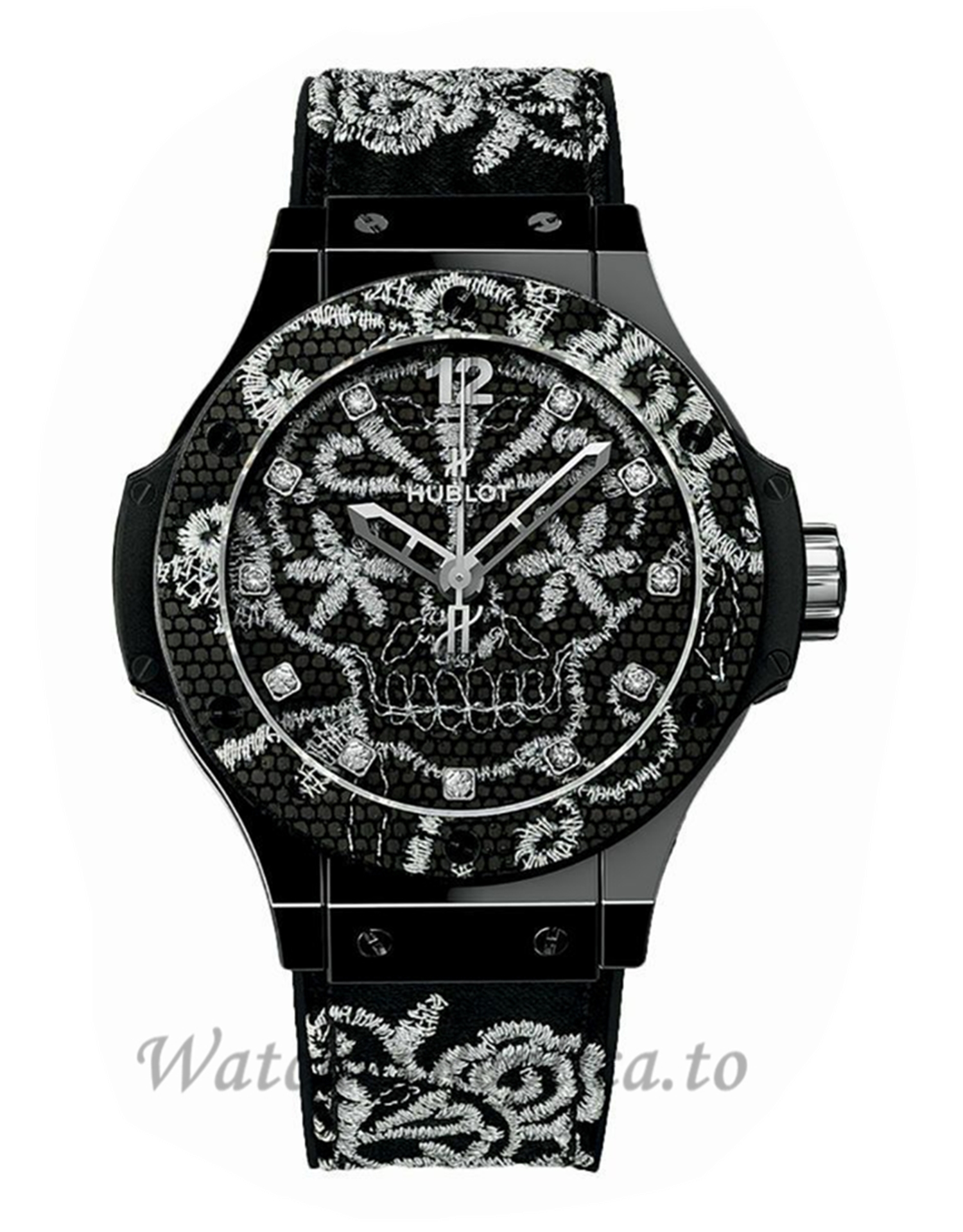 Hublot Replica Big Bang Broderie Ceramic 41MM Watch 343.CS.6570.NR - WatchesReplica.is