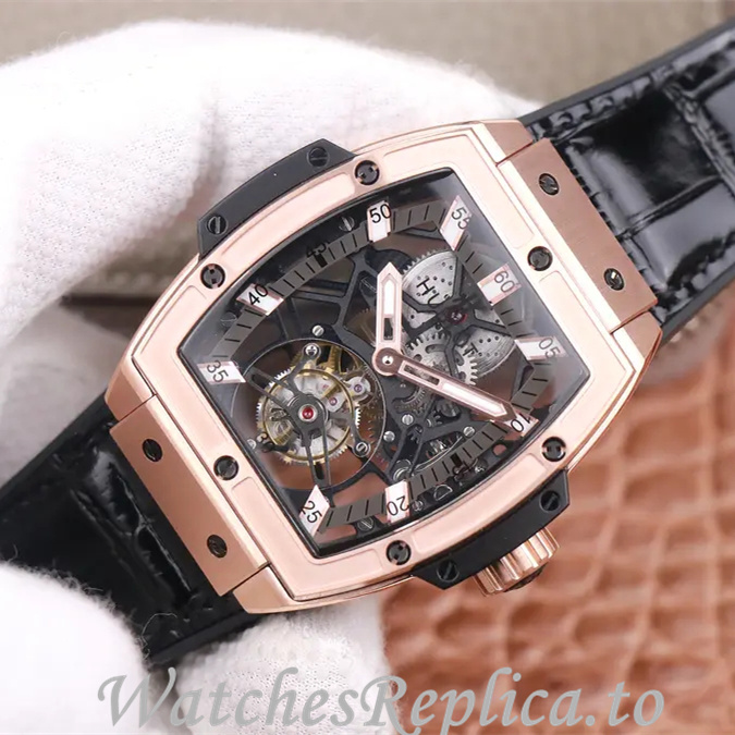 Hublot Replica MASTERPIECE Series Leather strap 45MM - WatchesReplica.is