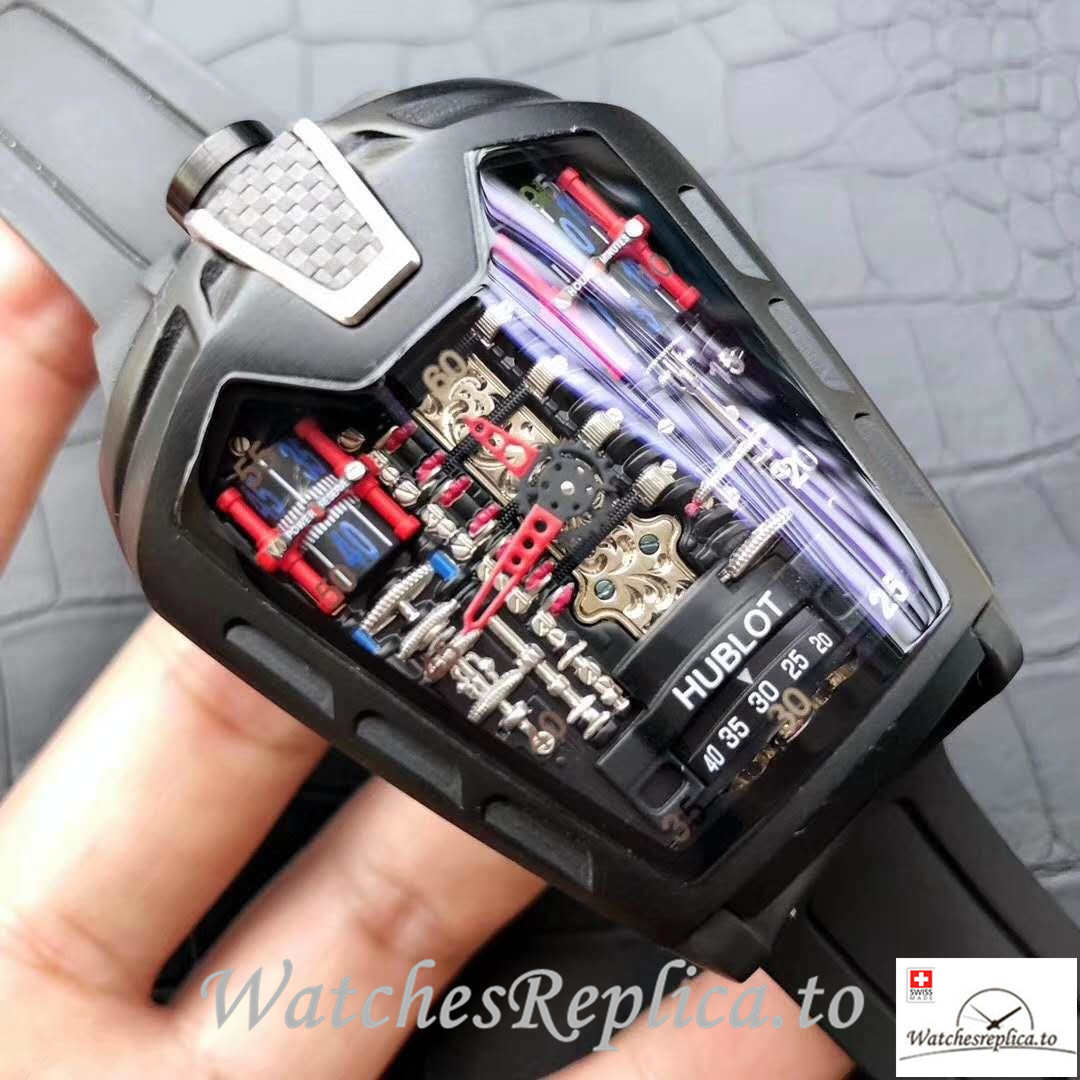 Swiss Hublot LaFerrari Replica 905.ND.0001.RX Black Strap 50MM X 45MM X 30MM - WatchesReplica.is