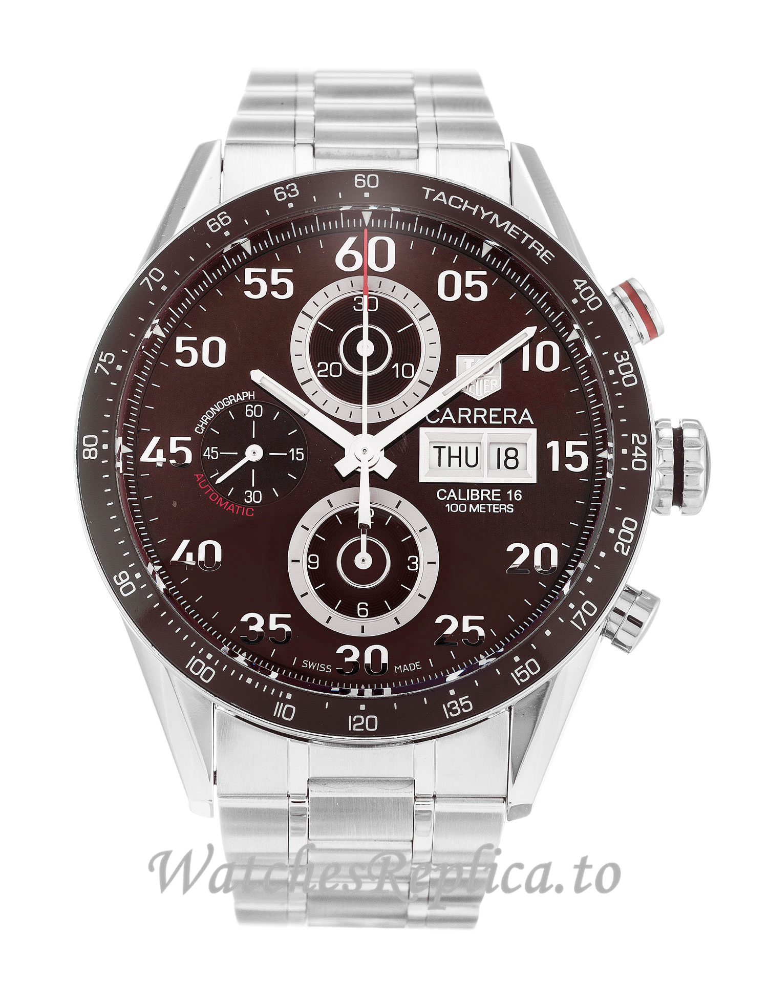 Tag Heuer Carrera Brown Dial CV2A12.FC6236 43 MM - WatchesReplica.is