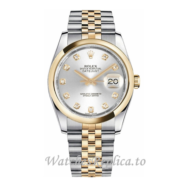 Replica Rolex Datejust 116203-26 36MM Stainless steel strap Mens Watch - WatchesReplica.is