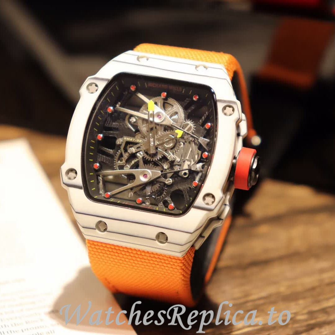 Richard Mille Replica RM27-02 Canvas strap 49MM - WatchesReplica.is