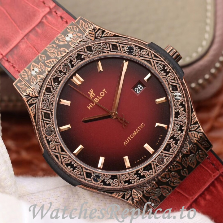 Hublot Replica Classic Fusion Series Leather strap 45MM - WatchesReplica.is