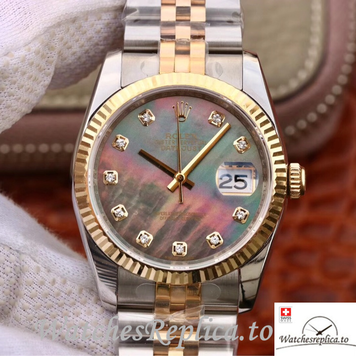 Swiss Rolex Datejust Replica 126233 Stainless steel strap 36MM - WatchesReplica.is