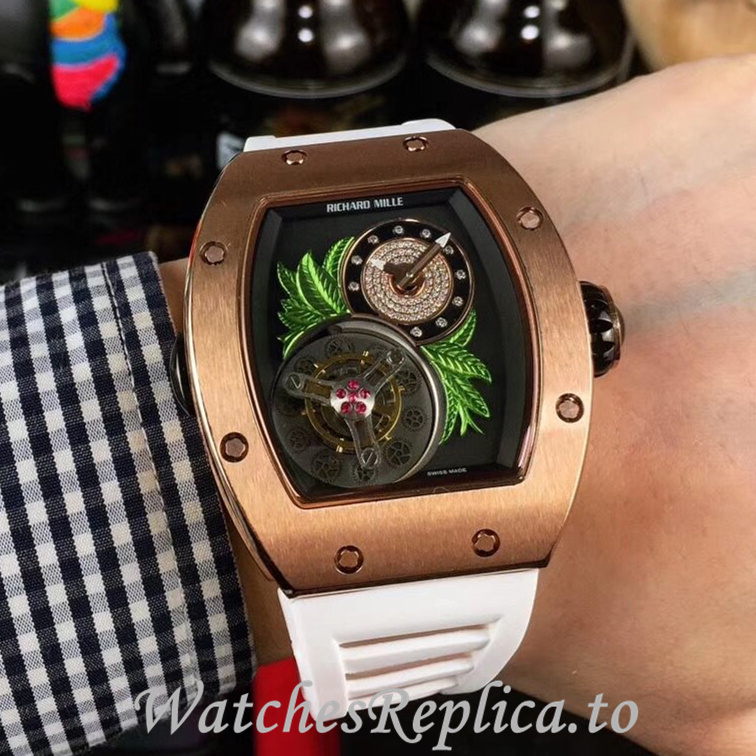 Richard Mille Replica RM19 Rubber strap 50MM - WatchesReplica.is