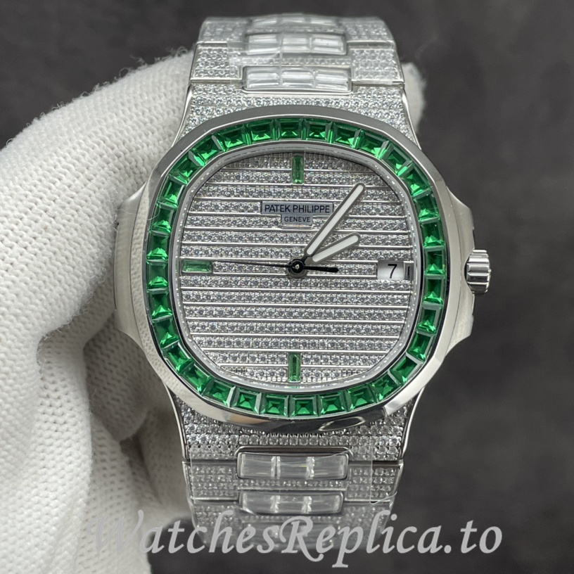 Patek Philippe Replica Nautilus Stainless steel strap 40.5MM - WatchesReplica.is