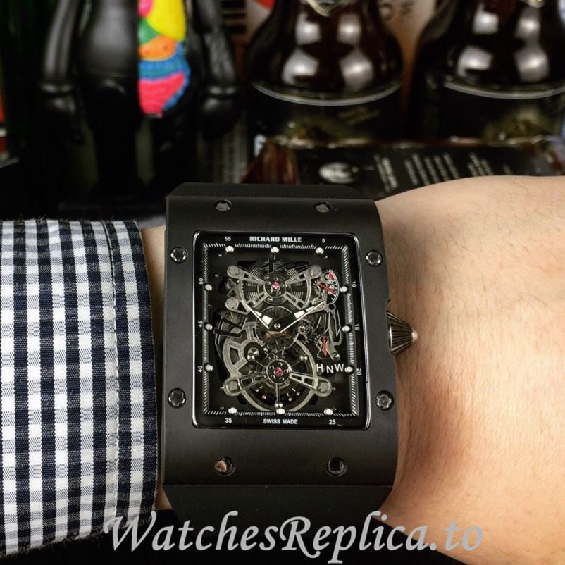 Richard Mille Replica RM016 Rubber strap 50MM - WatchesReplica.is