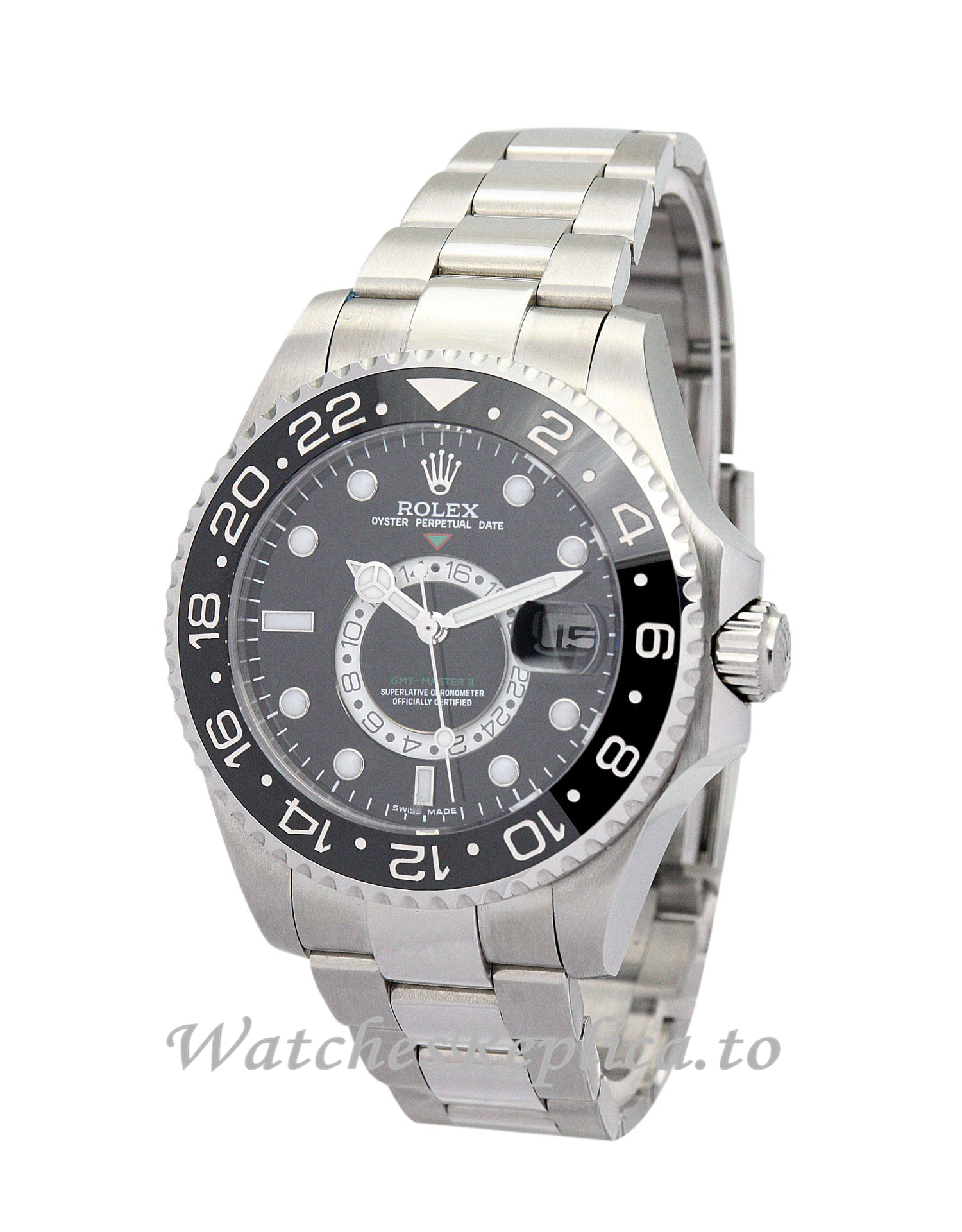 Rolex GMT Master Black Dial 16720-40MM - WatchesReplica.is