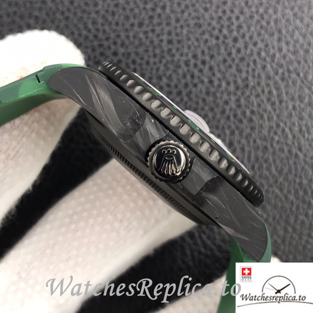 Swiss Rolex GMT-Master Replica Rubber strap 40MM - WatchesReplica.is